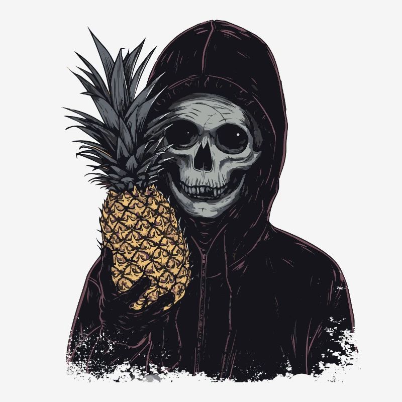 Ananas Horror Schädel