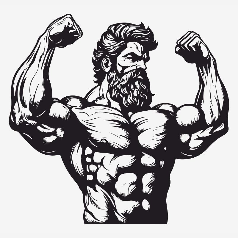 Bodybuilder Muscles Workout Gym