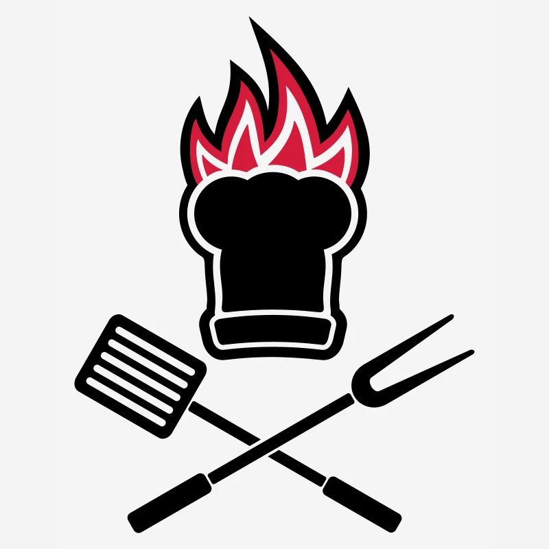 Barbecue sur le feu