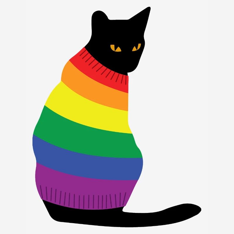 chat arc-en-ciel