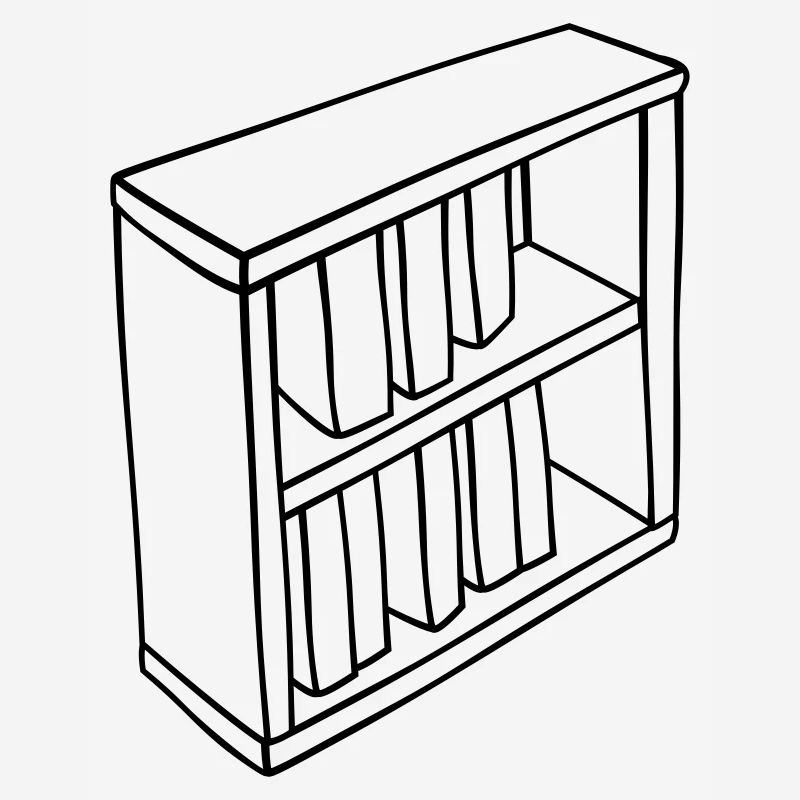 Conception clipart de bibliothèque