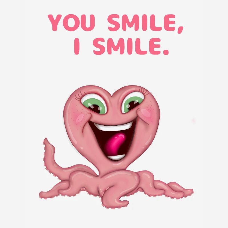DU LÄCHELST, ICH LÄCHLE. SÜSSES TIER