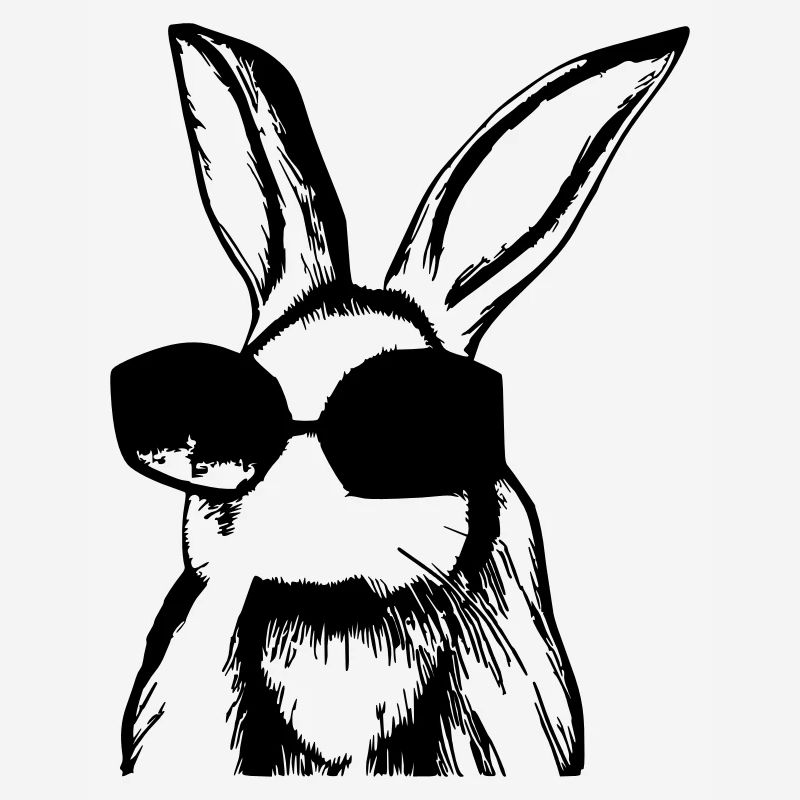 Rabbit Pet Animal Cool Sunglasses Rabbit Vector