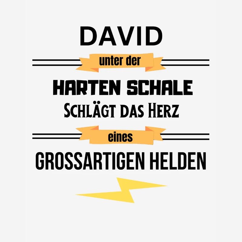 David unter harte Schale eines Großartigen Helden