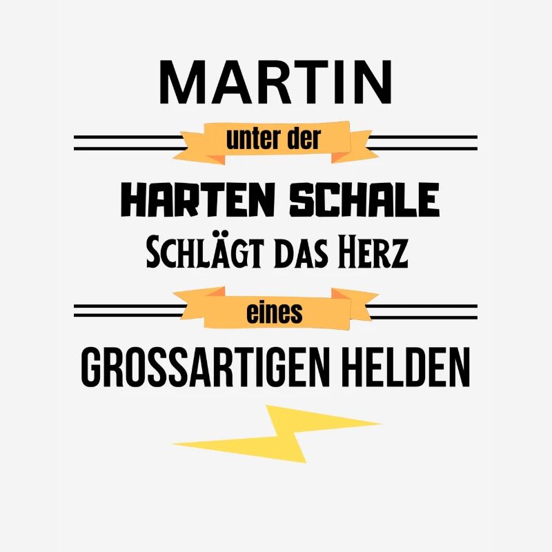 Martin unter harte Schale eines Großartigen Helden