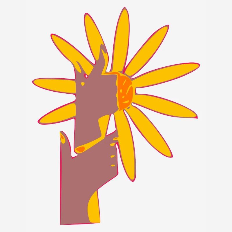 Les mains fleuries