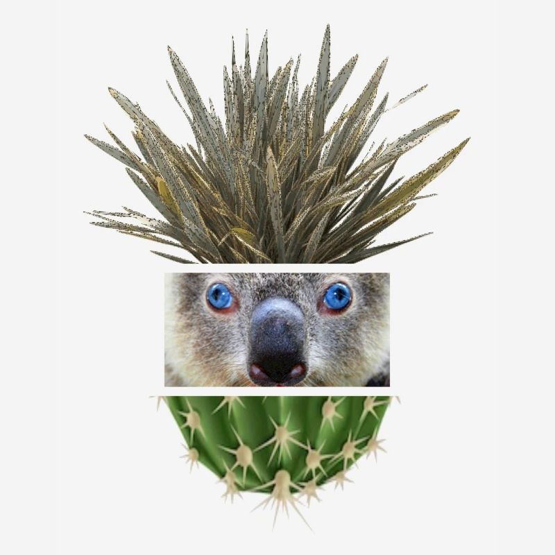 Koala Azur Cactus Collage