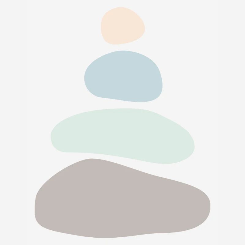Minimalist Stone Stack – Zen Balance Art