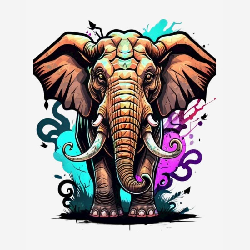 Graffiti éléphant