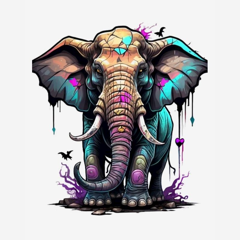 Graffiti éléphant