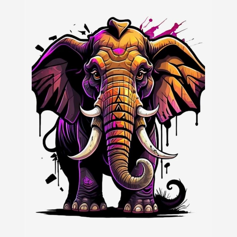 Graffiti éléphant