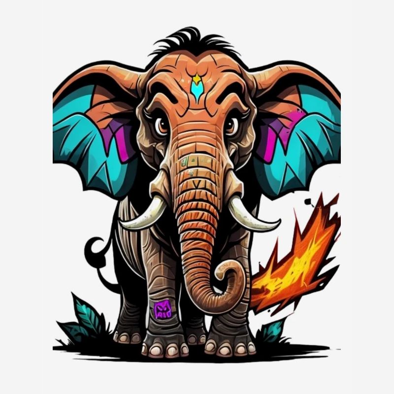 Graffiti éléphant