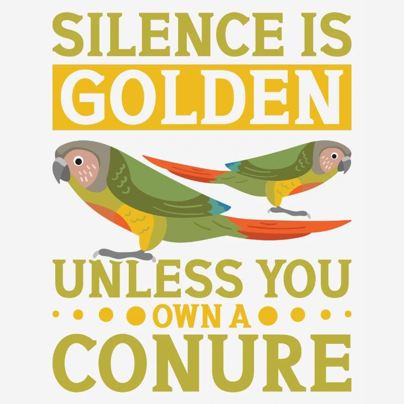 Le silence est un perroquet perruche doré