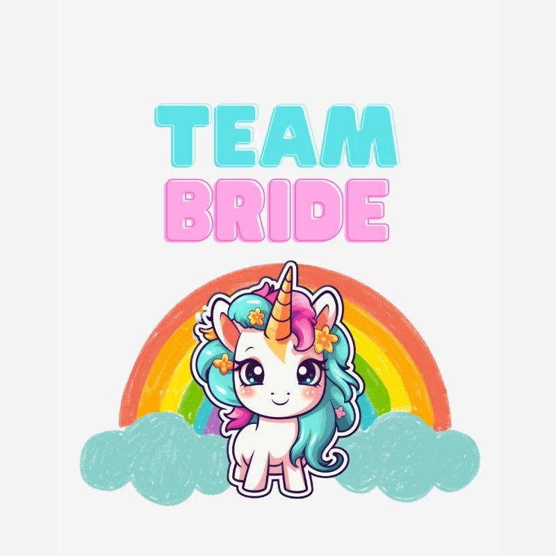 Conception de licorne « Team Bride »