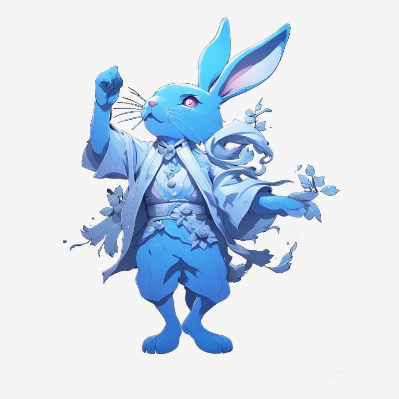 CONIGLI0 BLEU CLAIR
