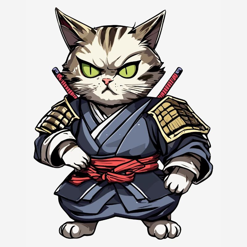 Chat samouraï #15