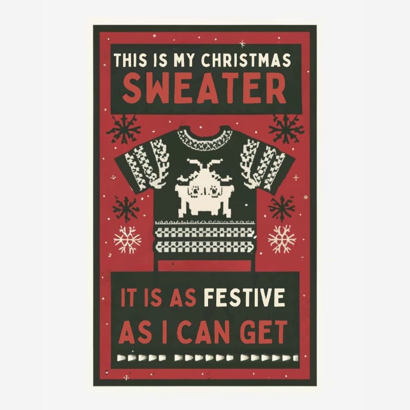 Das ist mein Weihnachtspullover.