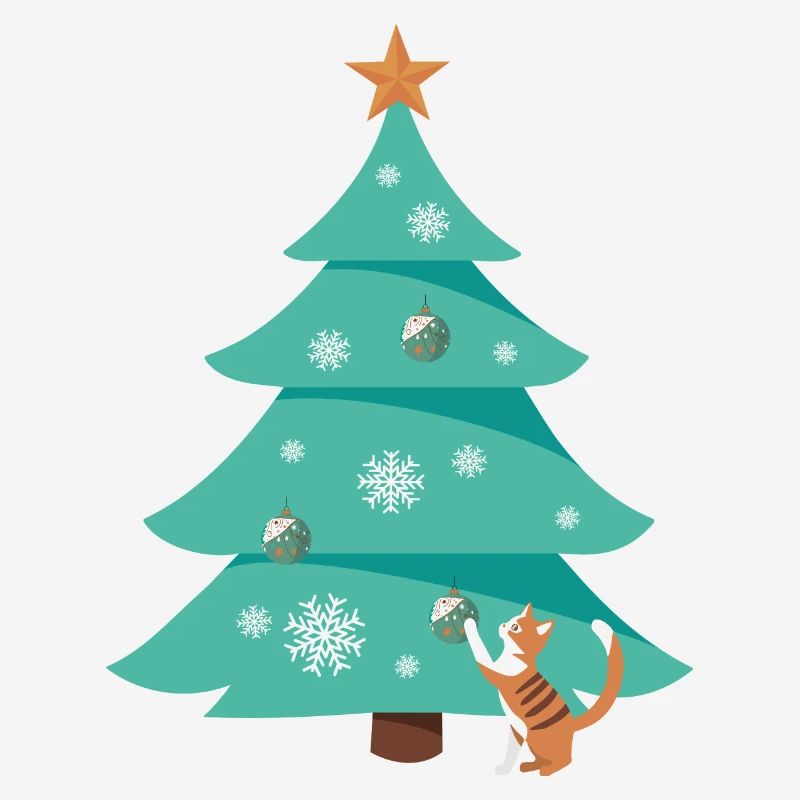Arbre de Noël Arbre de Noël Chat