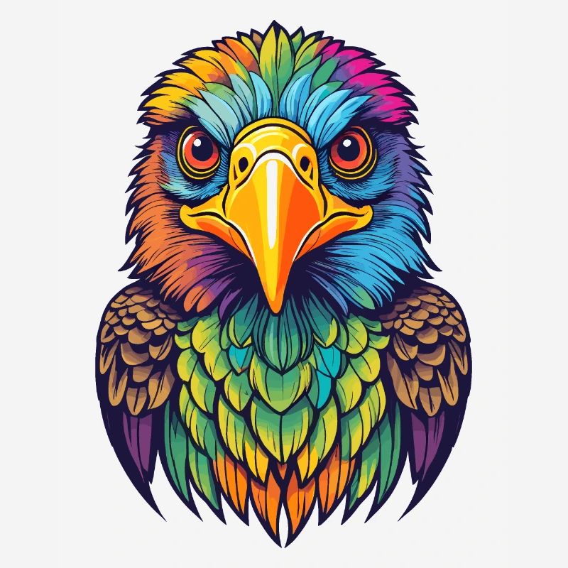 Aigle coloré