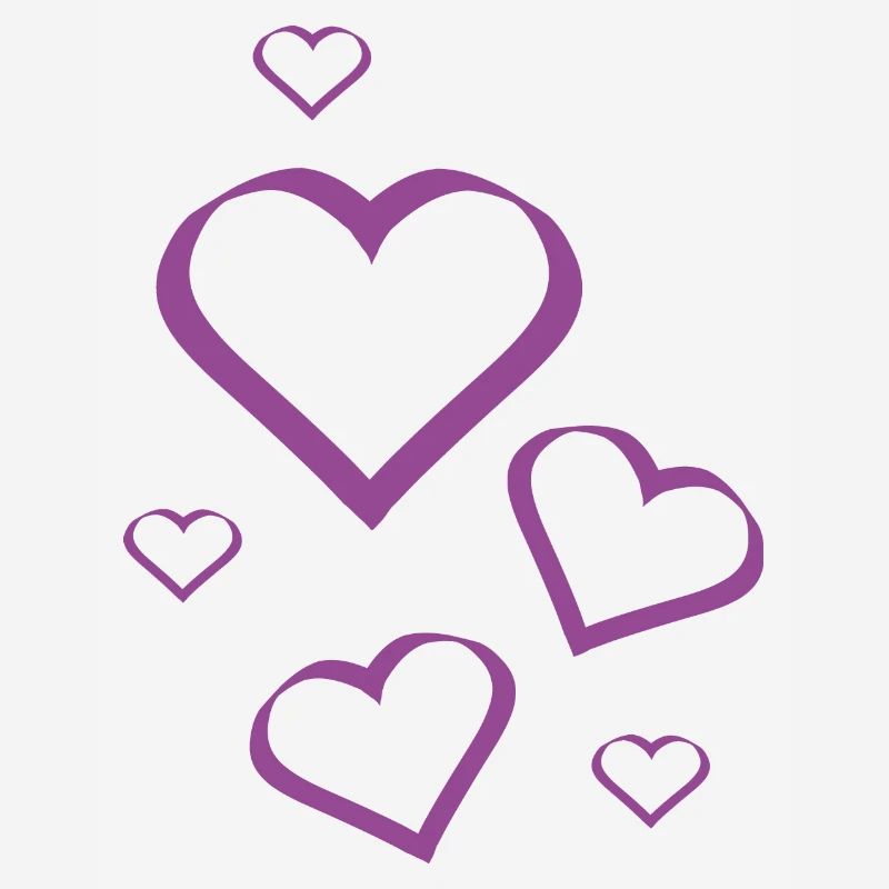 Heart Violet Violet Heart Pattern Violet