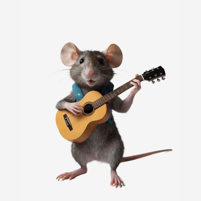 Rat Mouse Guitar