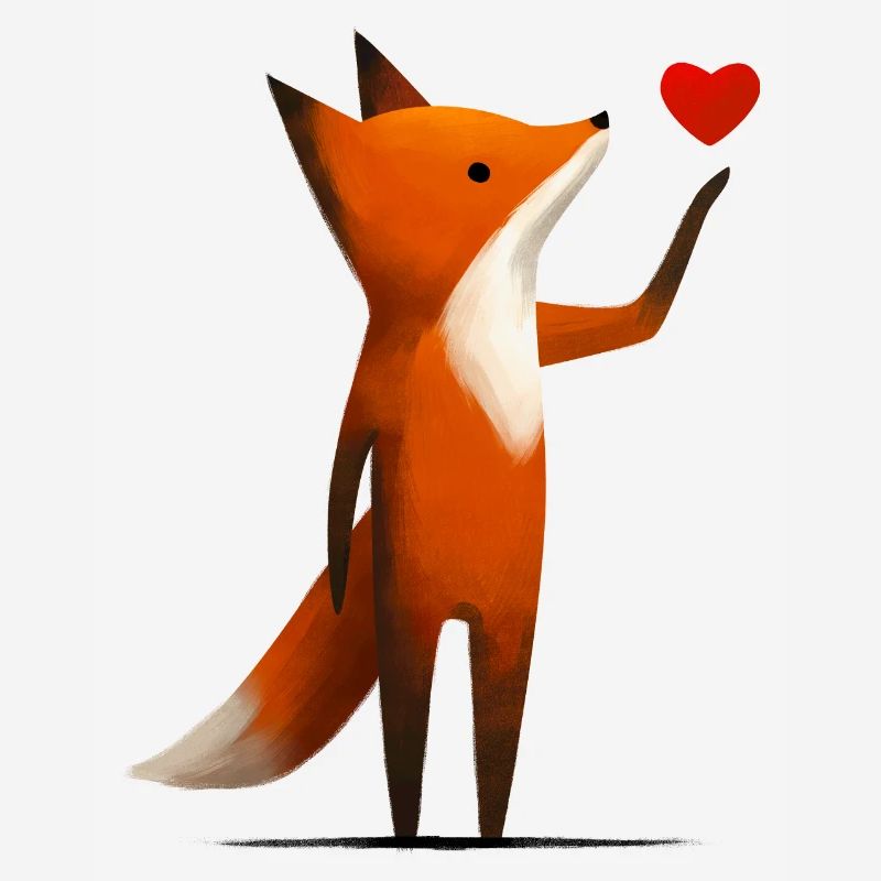 Fuchs mit Herz
