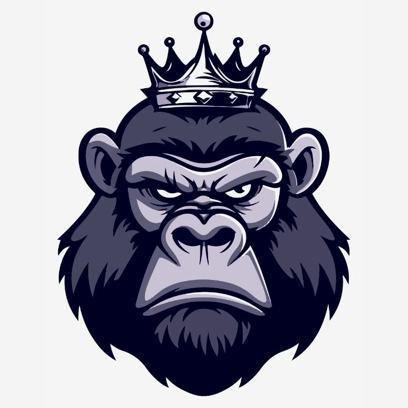 Couronne tête de gorille