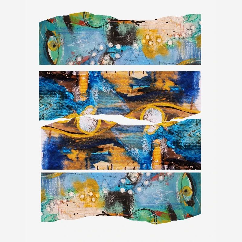 Expression colorée abstraite