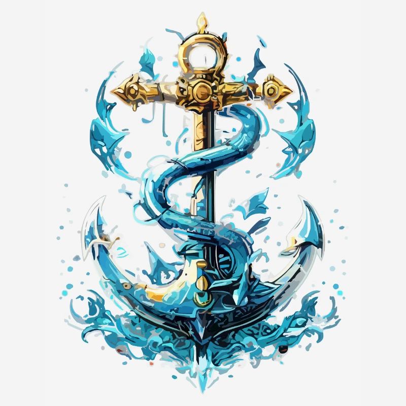 Éclaboussures d’eau d’ancre