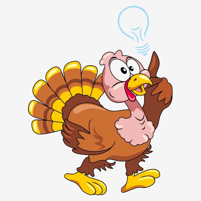 Funny turkey has an idea