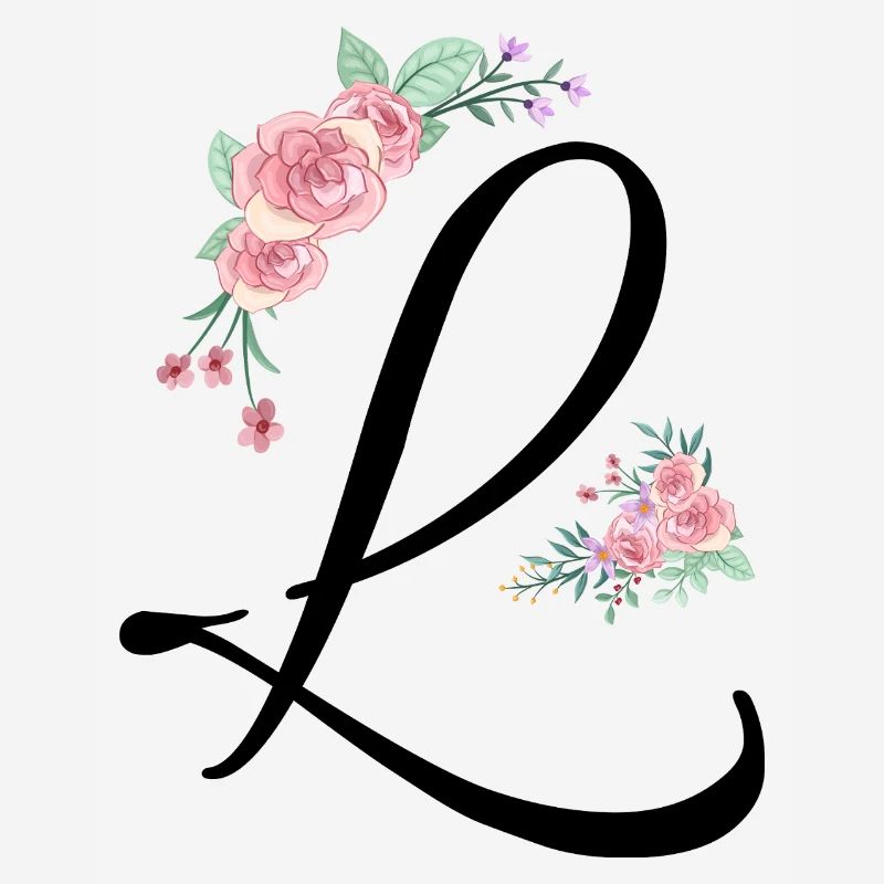 Lettre l fleurs