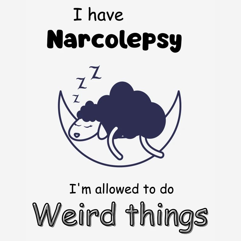 Sleeping sheep in the moonlight with narcolepsy