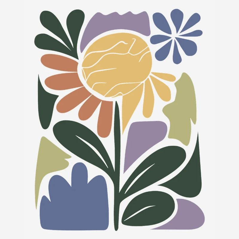 Composition florale colorée