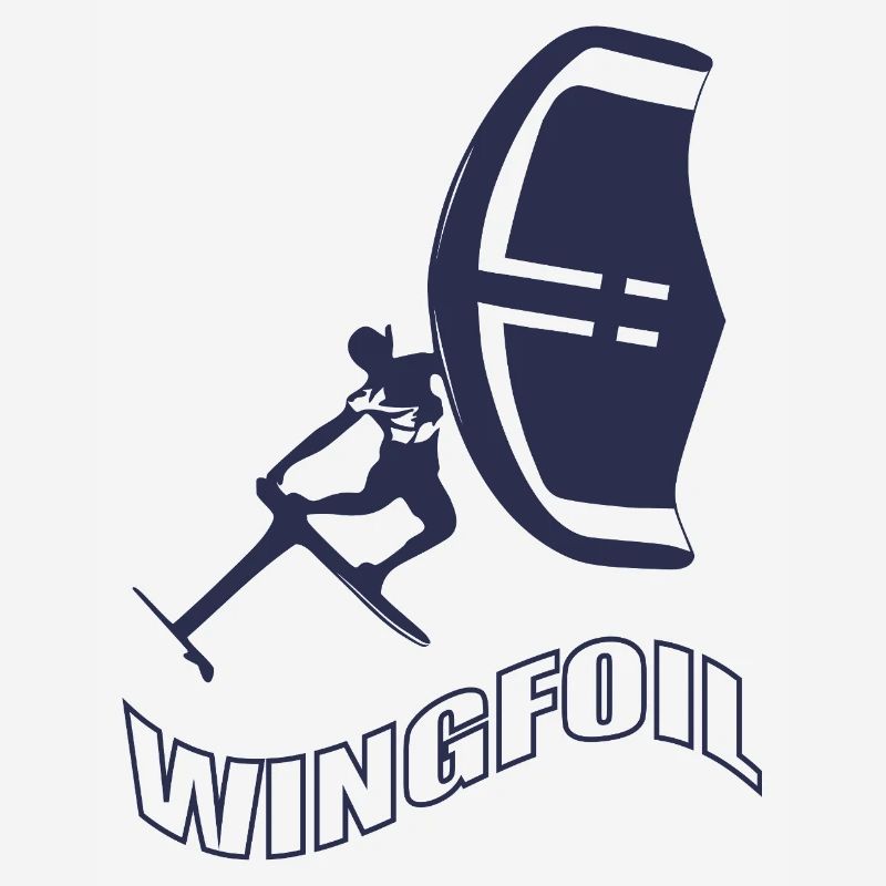 Windfoil Surfer Silhouette