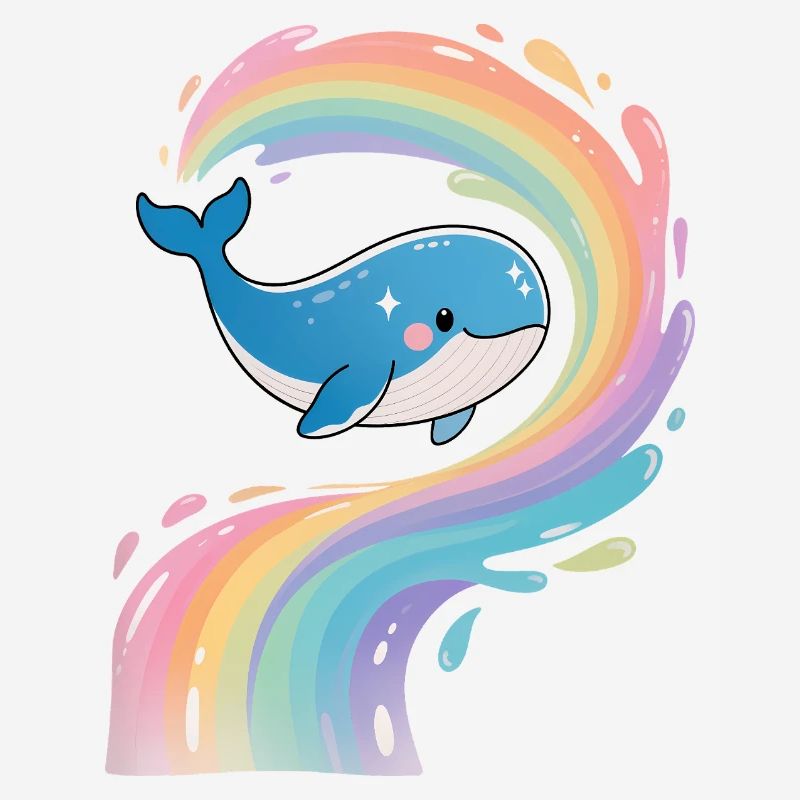 🐳 Regenbogenwal - Magisch