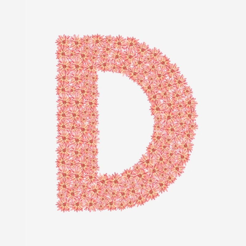 D, like Dear- a letter that touches