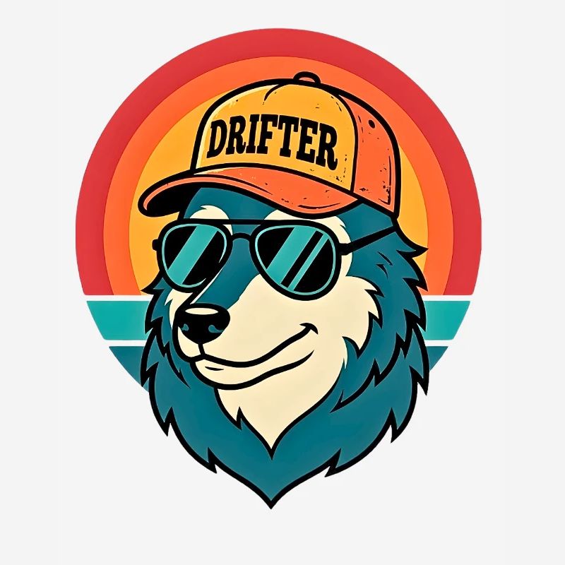 Drifter Wolf Sunset Tee