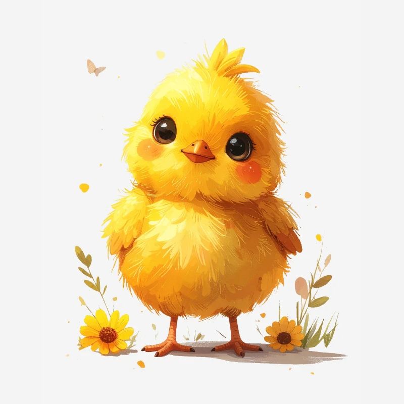 Cute chick suitable for spring