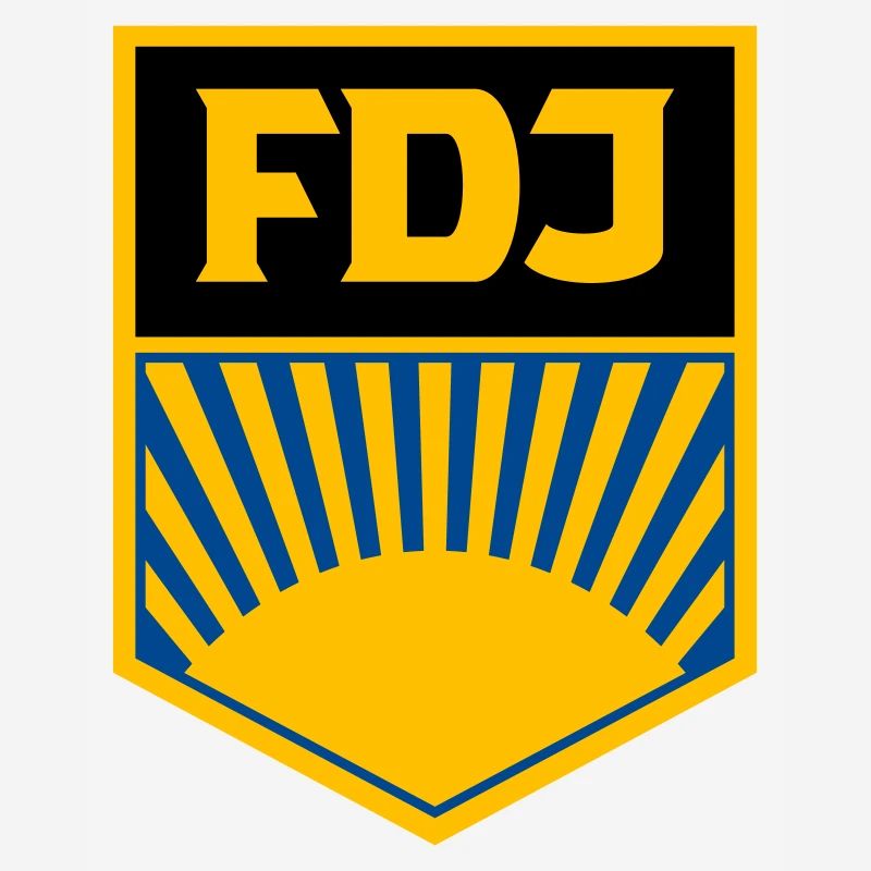 FDJ - Freie Deutsche Jugend (eckig, dreifarbig)