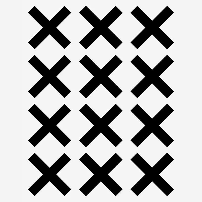 X pattern grid design