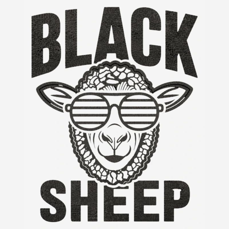 Black Sheep Cool Retro Statement