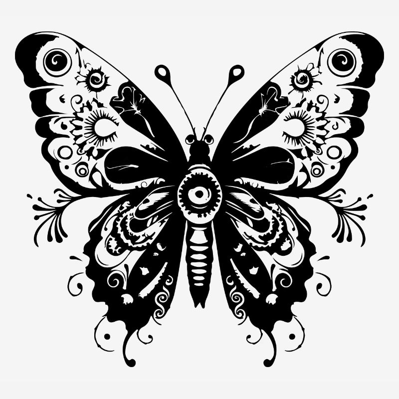 Schmetterling Mandala Boho