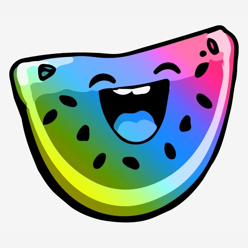 Wassermelone Comic Bunt