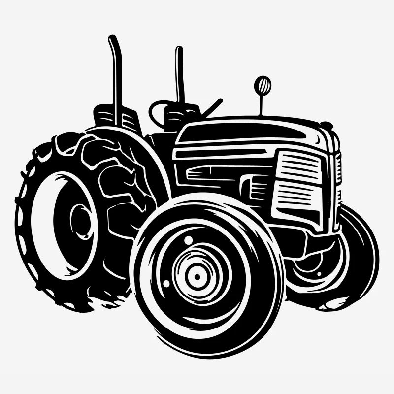 Traktor Farmer Symbol Bauer
