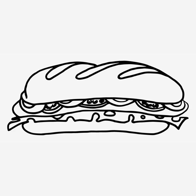 Sandwich belegtes Brot Geschenk Geschenkidee