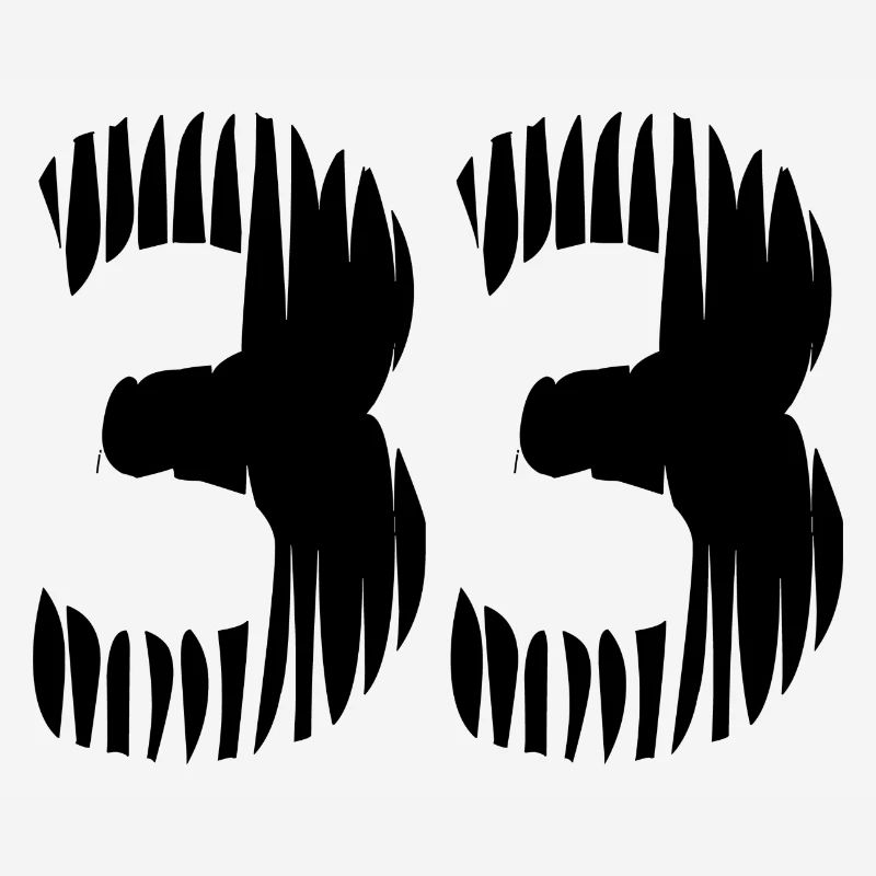 Maillot à 33 numéros
