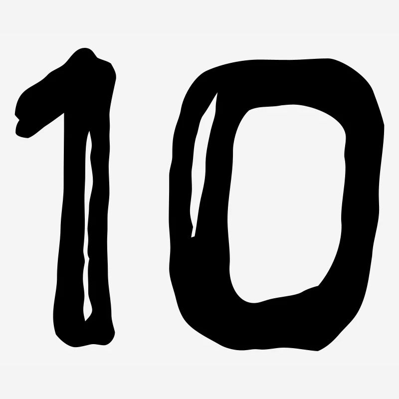 Numéro de maillot - Dix