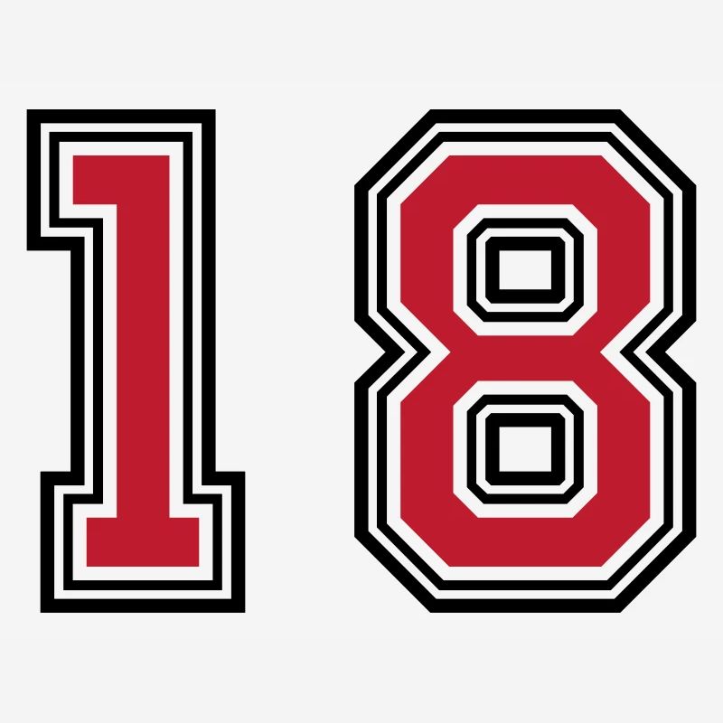 18 symboles numériques