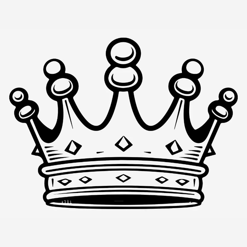 Crown icon silhouette