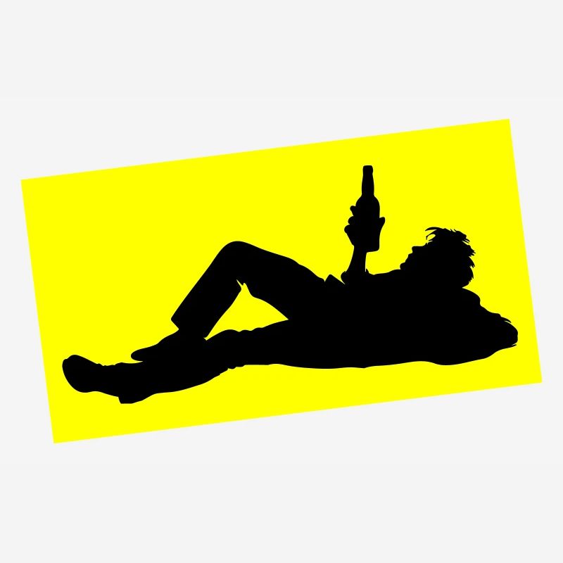 Drinking Bier Silhouette